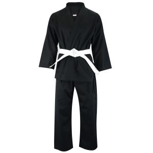 Adult Student Karate Suit Black - 7oz