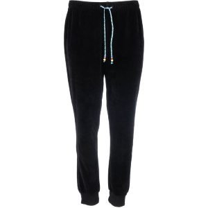 Black Velour Joggers
