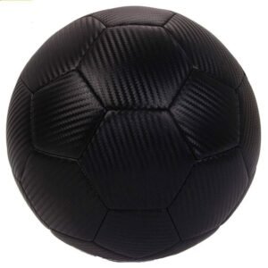 Traditional Hand Sewn Pu Leather Black Soccer Football Ball