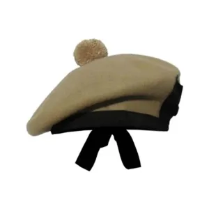 Plain Balmoral Cap Tan Color